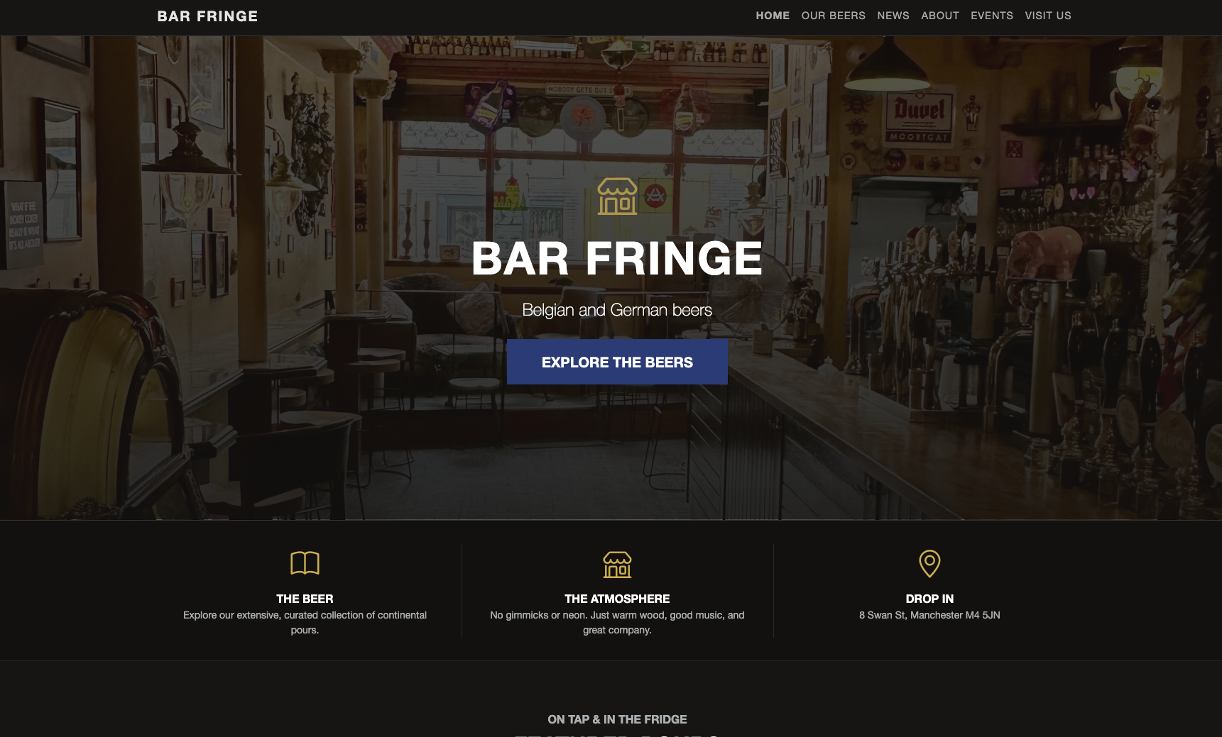 Beer Bar Web Site