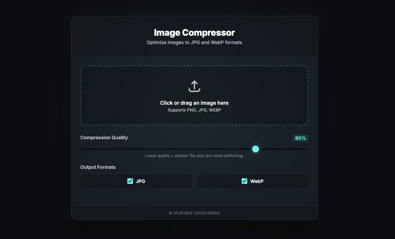TonyCompress: Web Image Compressor